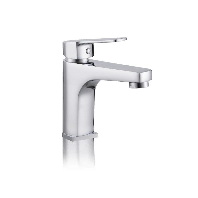 Via Chrome Two-handle Low Arc Bathroom Faucet