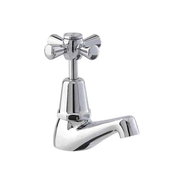 Via Chrome Two-handle Low Arc Bathroom Faucet
