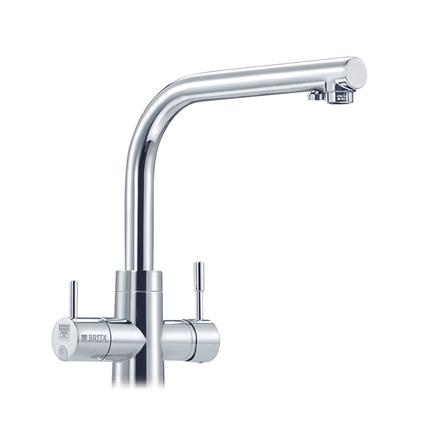 Via Chrome Two-handle Low Arc Bathroom Faucet